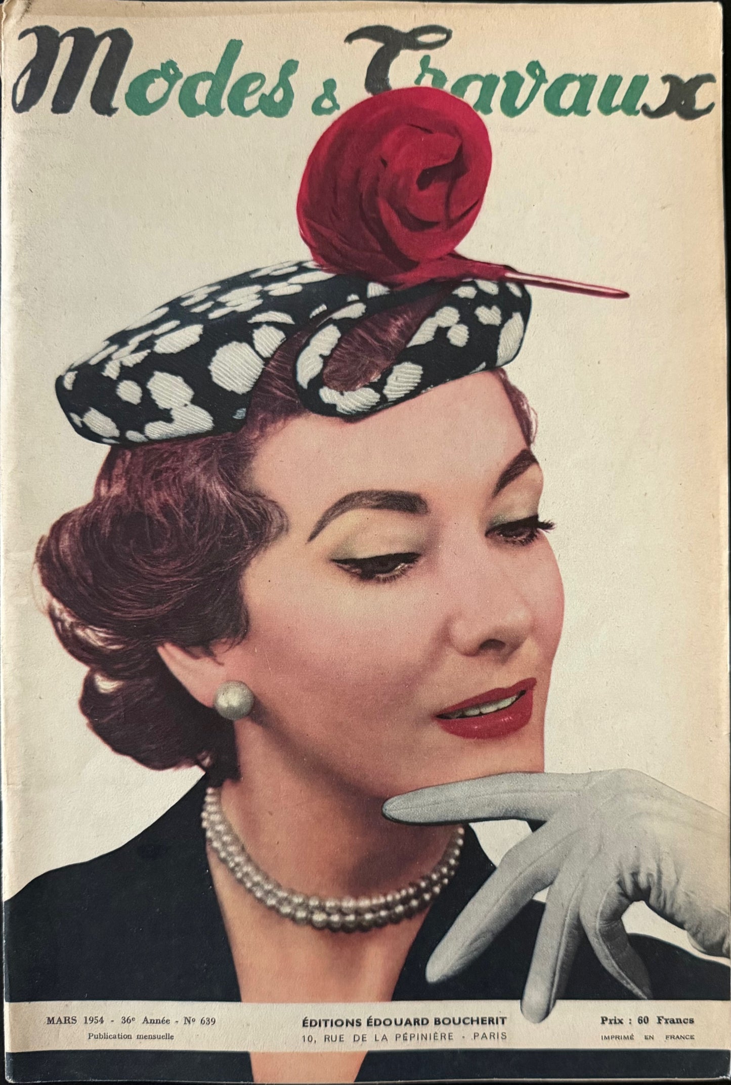 Modes et Travaux March 1954