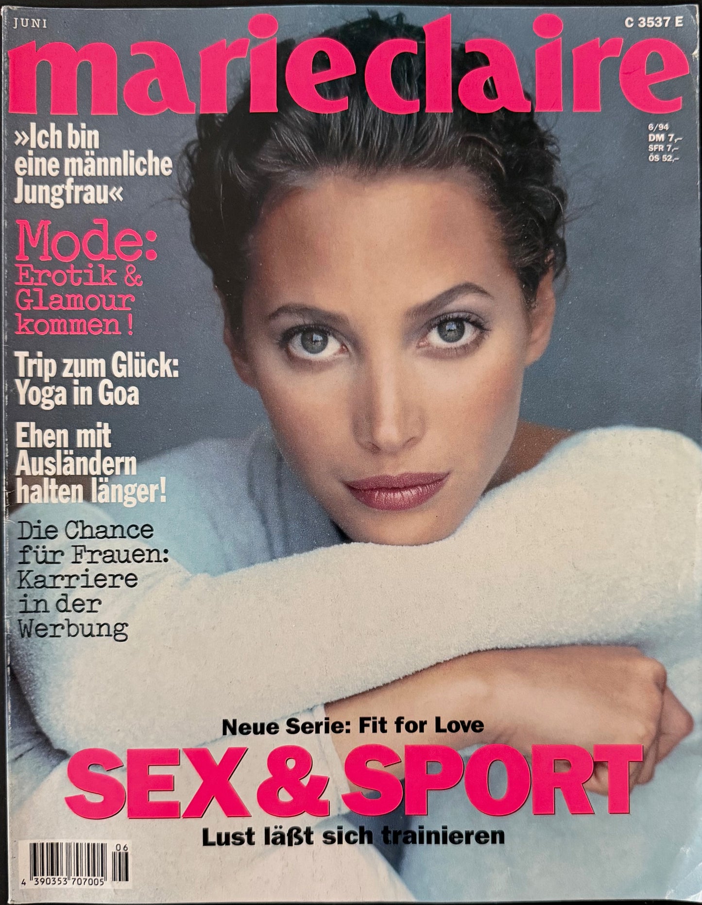 Marie Claire Germany June 1994 - Christy Turlington