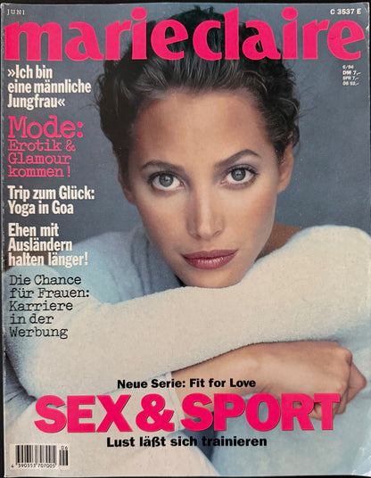 Marie Claire Germany June 1994 - Christy Turlington
