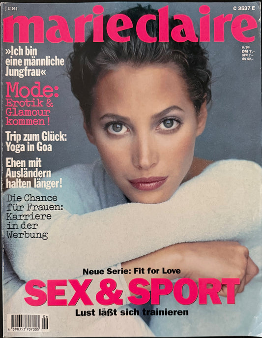 Marie Claire Germany June 1994 - Christy Turlington
