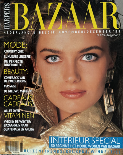 Harper's Bazaar november/december 1988 - Paulina Porizkova