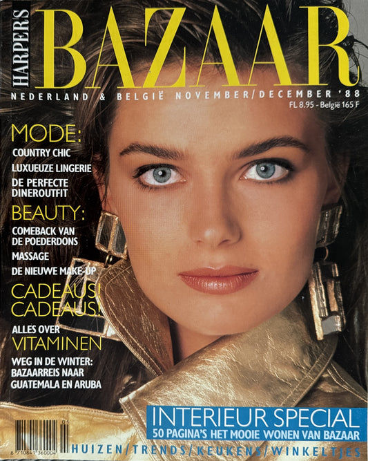 Harper's Bazaar november/december 1988 - Paulina Porizkova