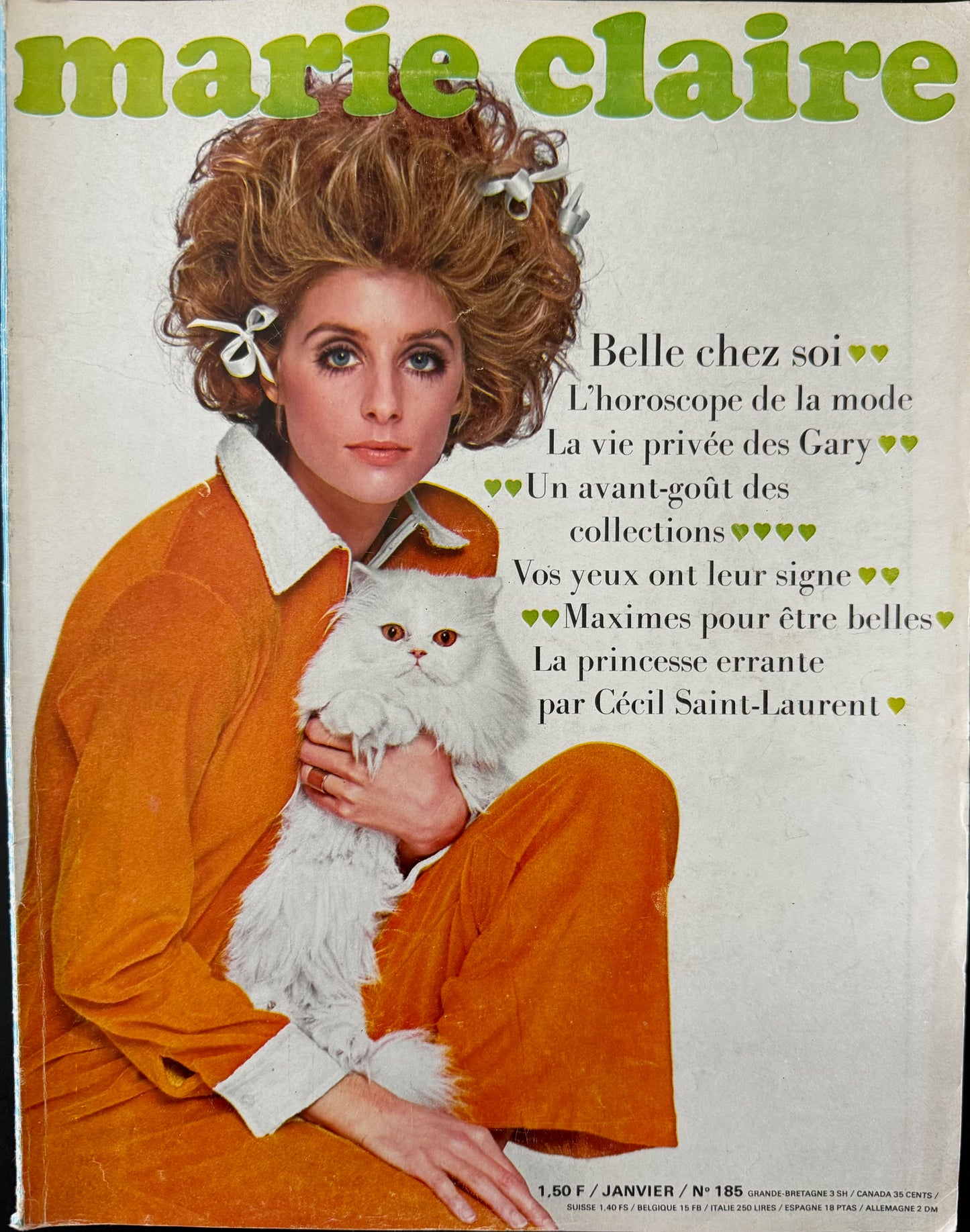 Marie Claire France January 1968 (No. 185)