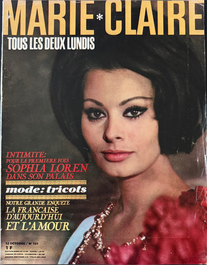 Marie Claire France 12 October 1964 (No. 121) - Sophia Loren