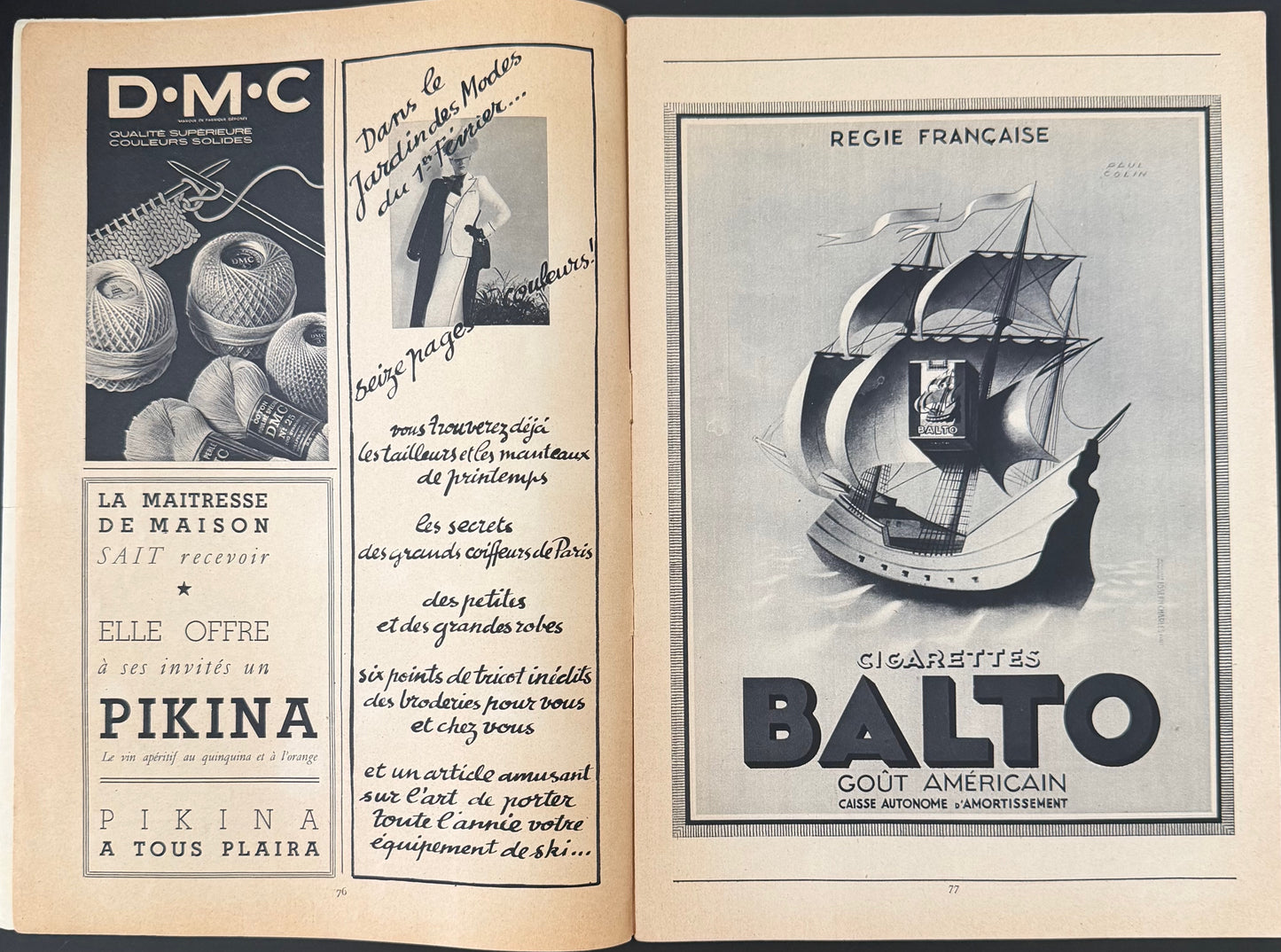 Le Jardin des Modes January 15, 1939