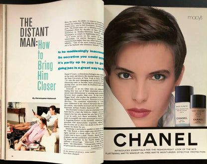 Cosmopolitan US March 1991 - Cindy Crawford - Francesco Scavullo