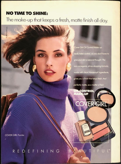 Cosmopolitan US March 1991 - Cindy Crawford - Francesco Scavullo