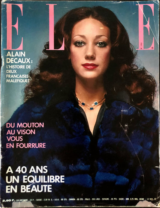 ELLE France 13 November 1972 - Marisa Berenson