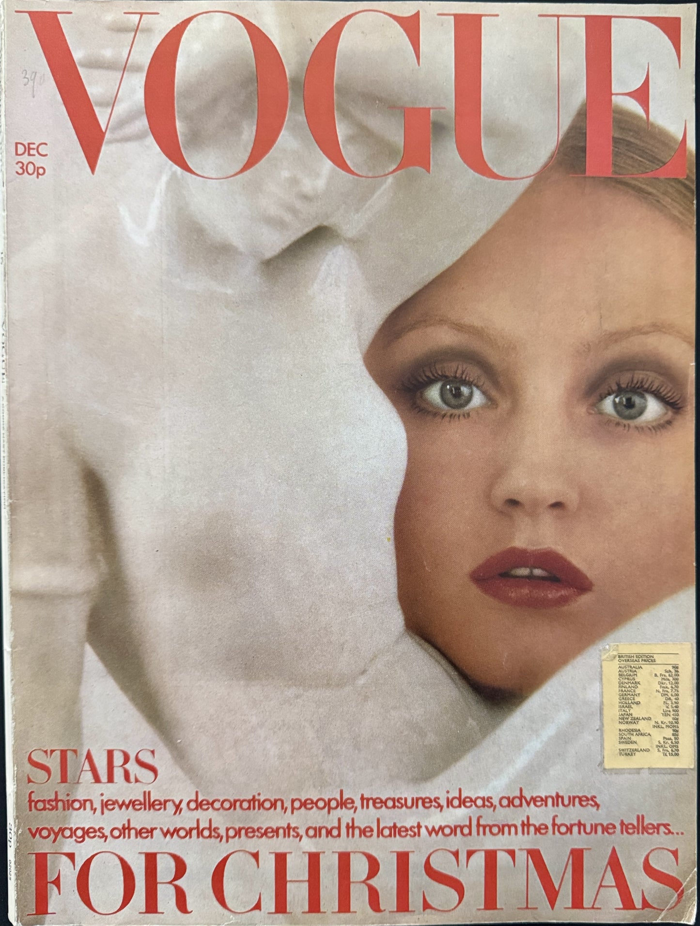 Vogue UK December 1972 - Ingrid Boulting by Norman Parkinson