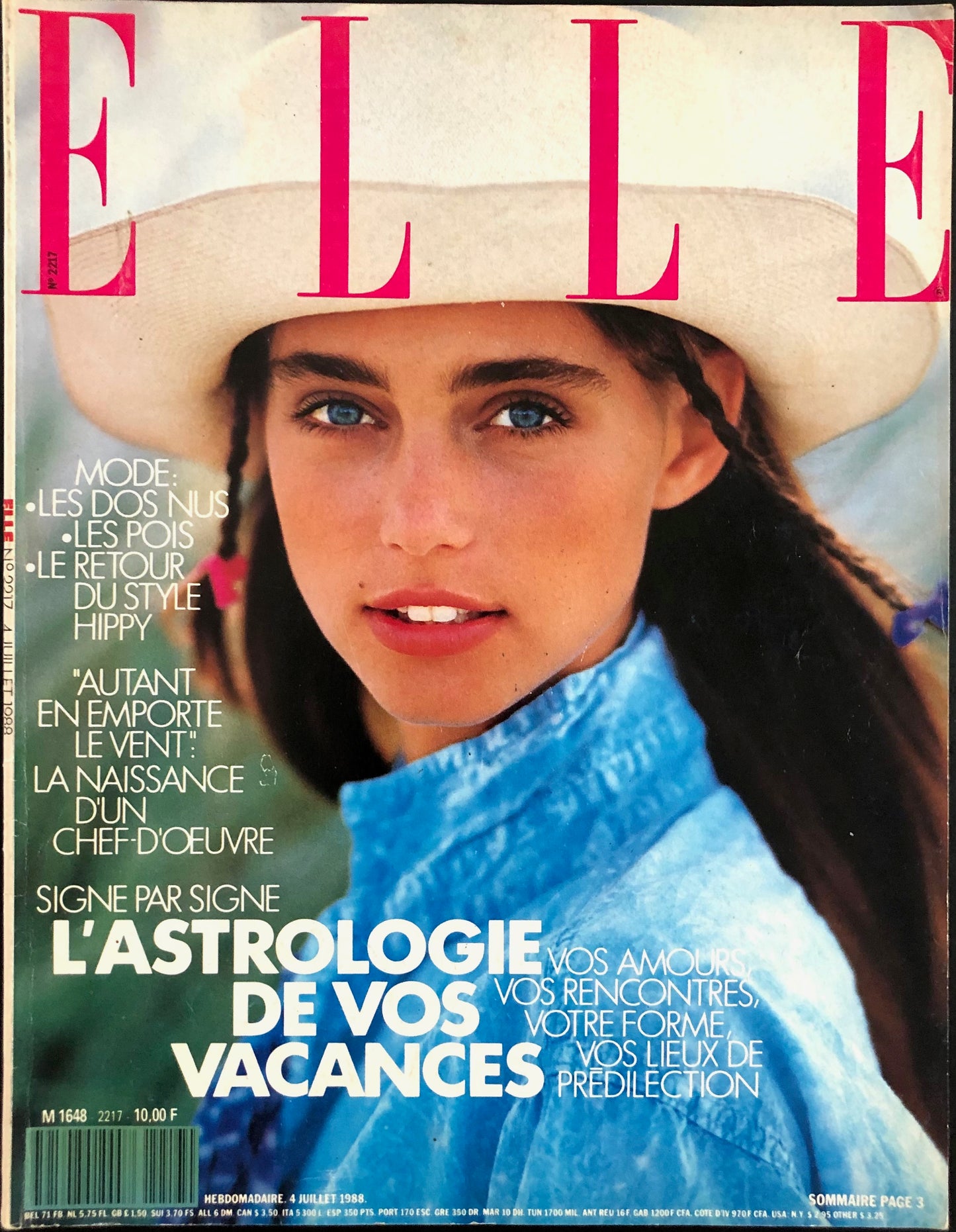 ELLE France 4 July 1988 - Roberta Chirko - Gilles Bensimon
