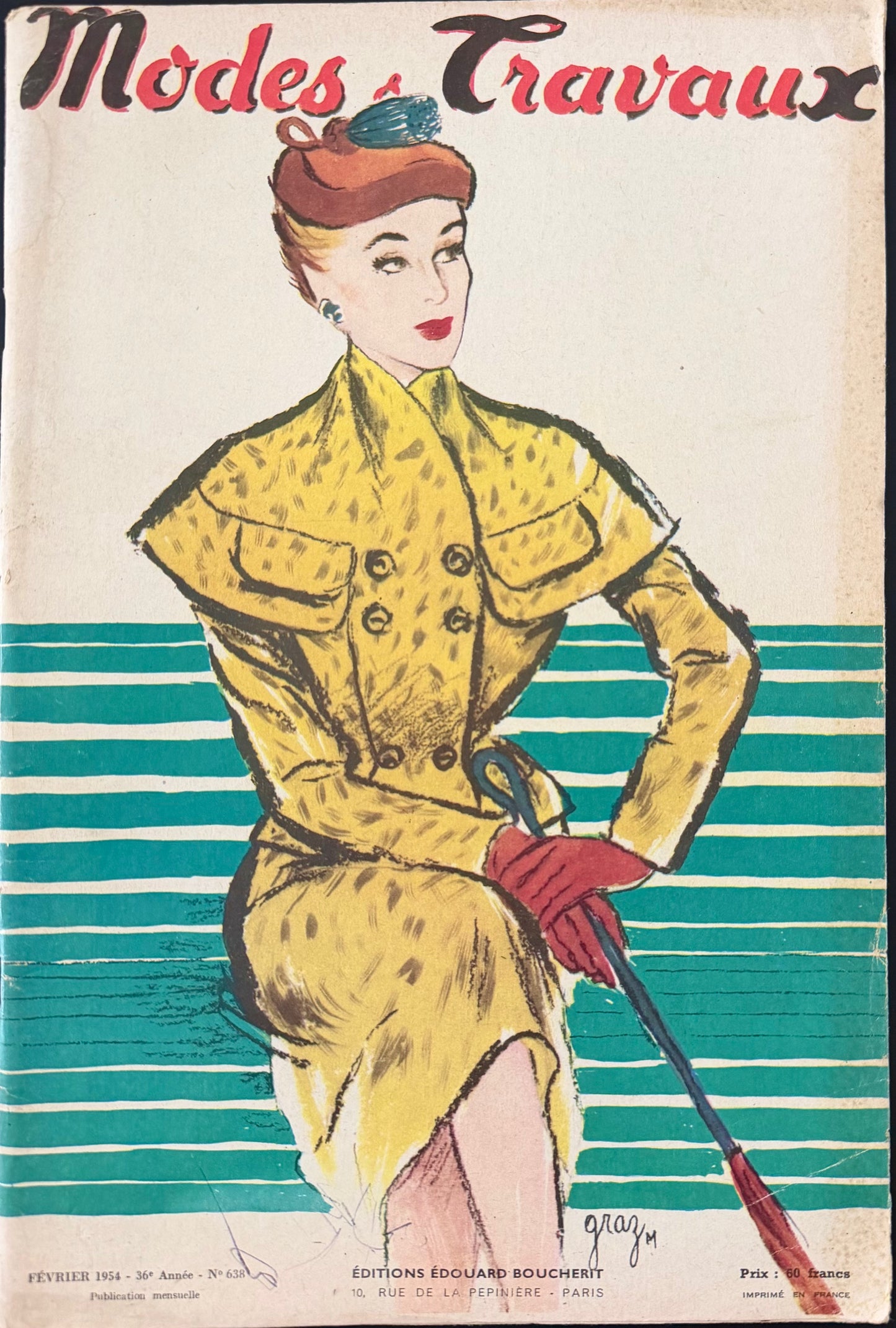 Modes et Travaux February 1954