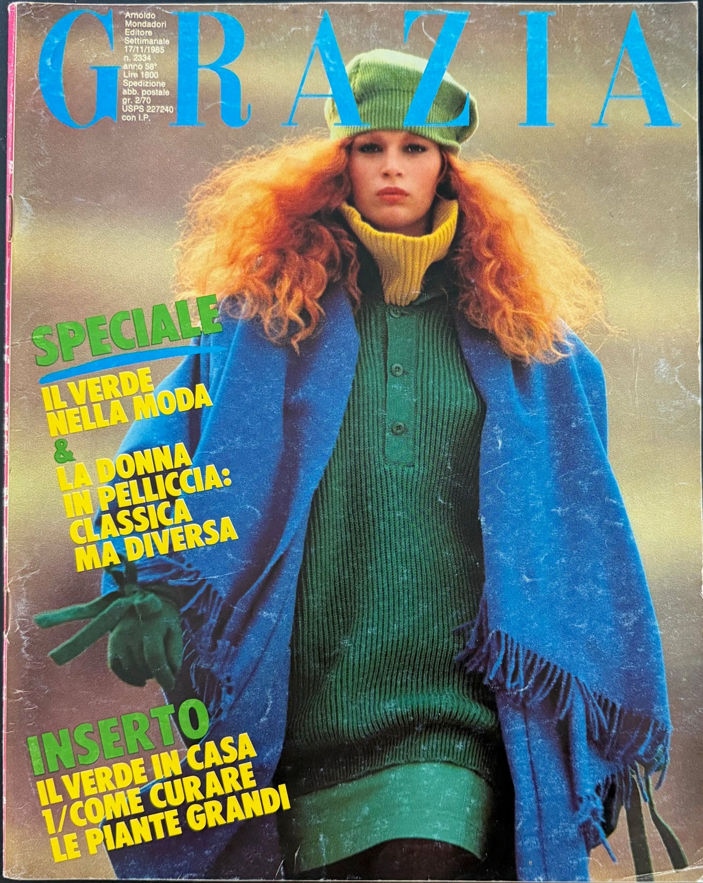 Grazia 17 November 1985 - Christa Doelman - Martin Robbe