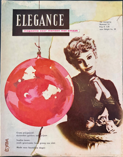 Elegance december 1959 -  Sophia Loren
