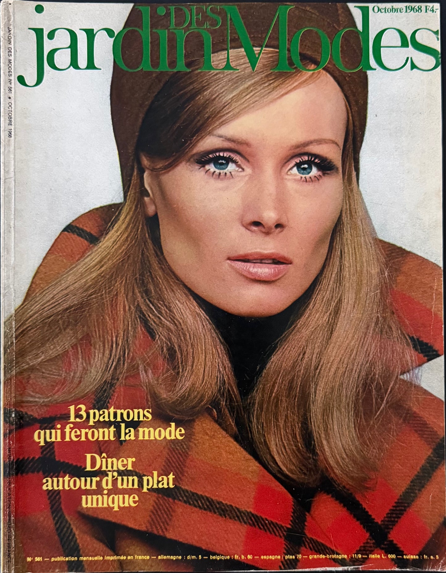 Jardin des Modes October 1968