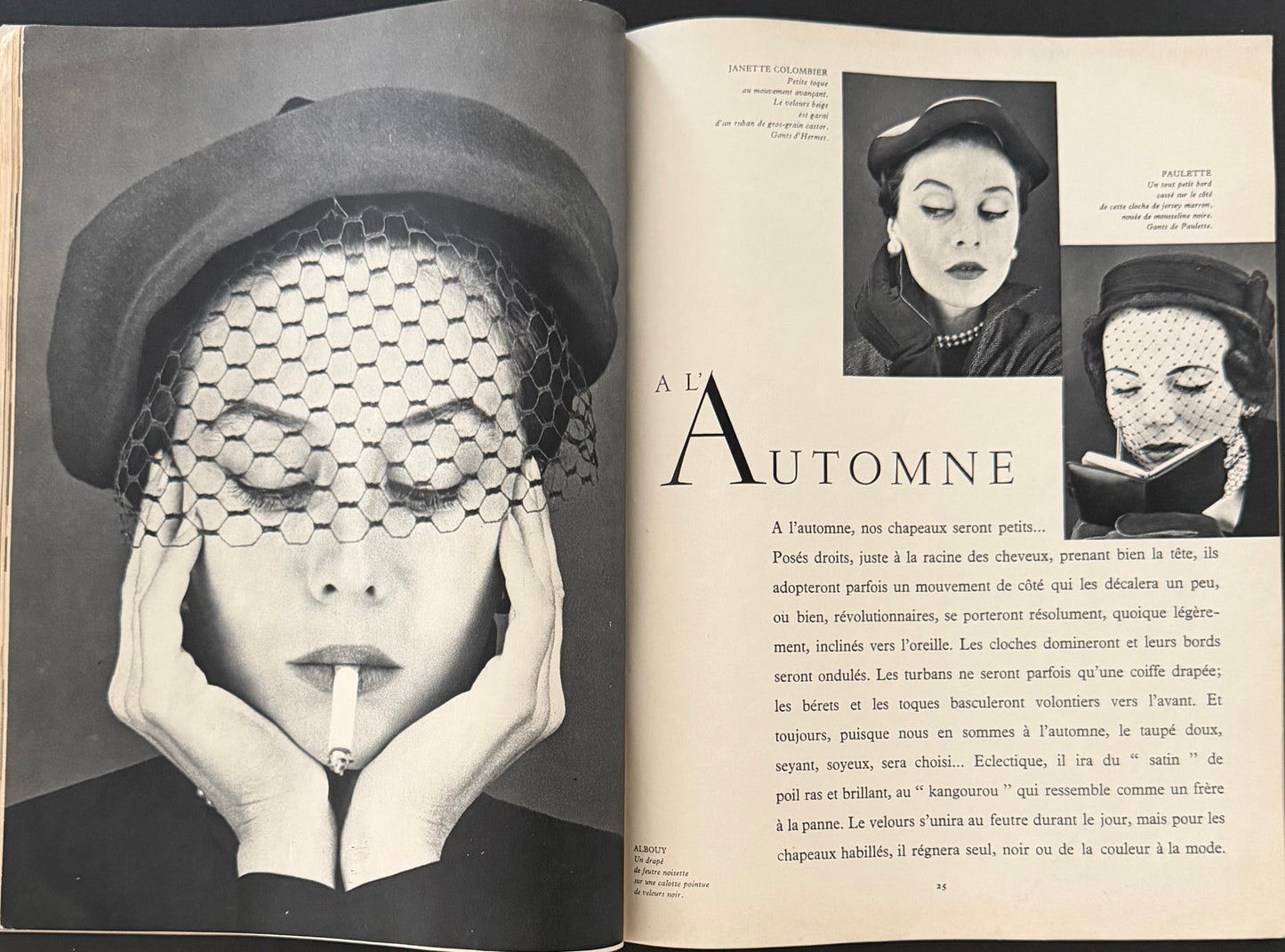 Jardin des Modes September 1951