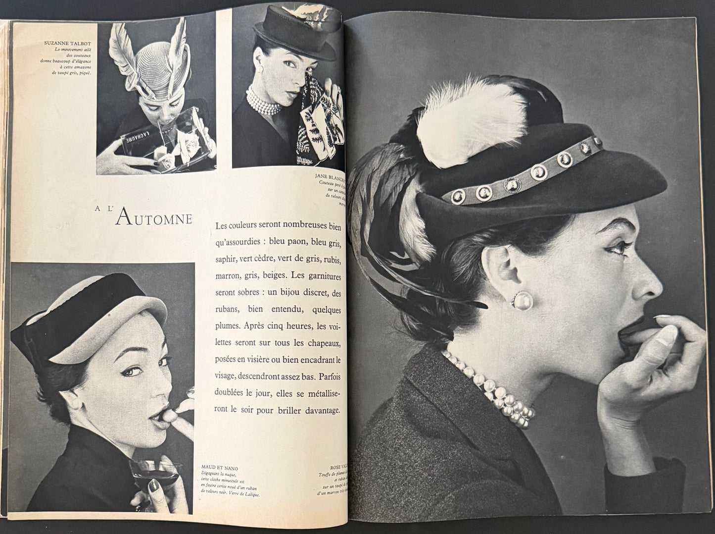 Jardin des Modes September 1951