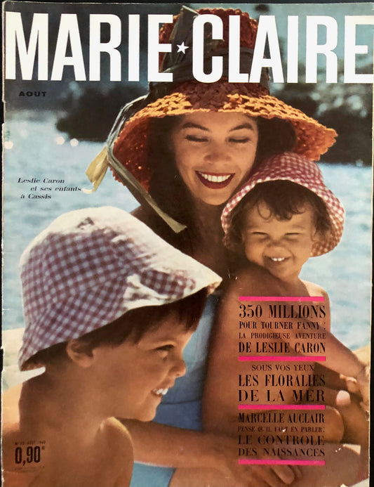 Marie Claire France August 1960 (No. 70) - Leslie Caron