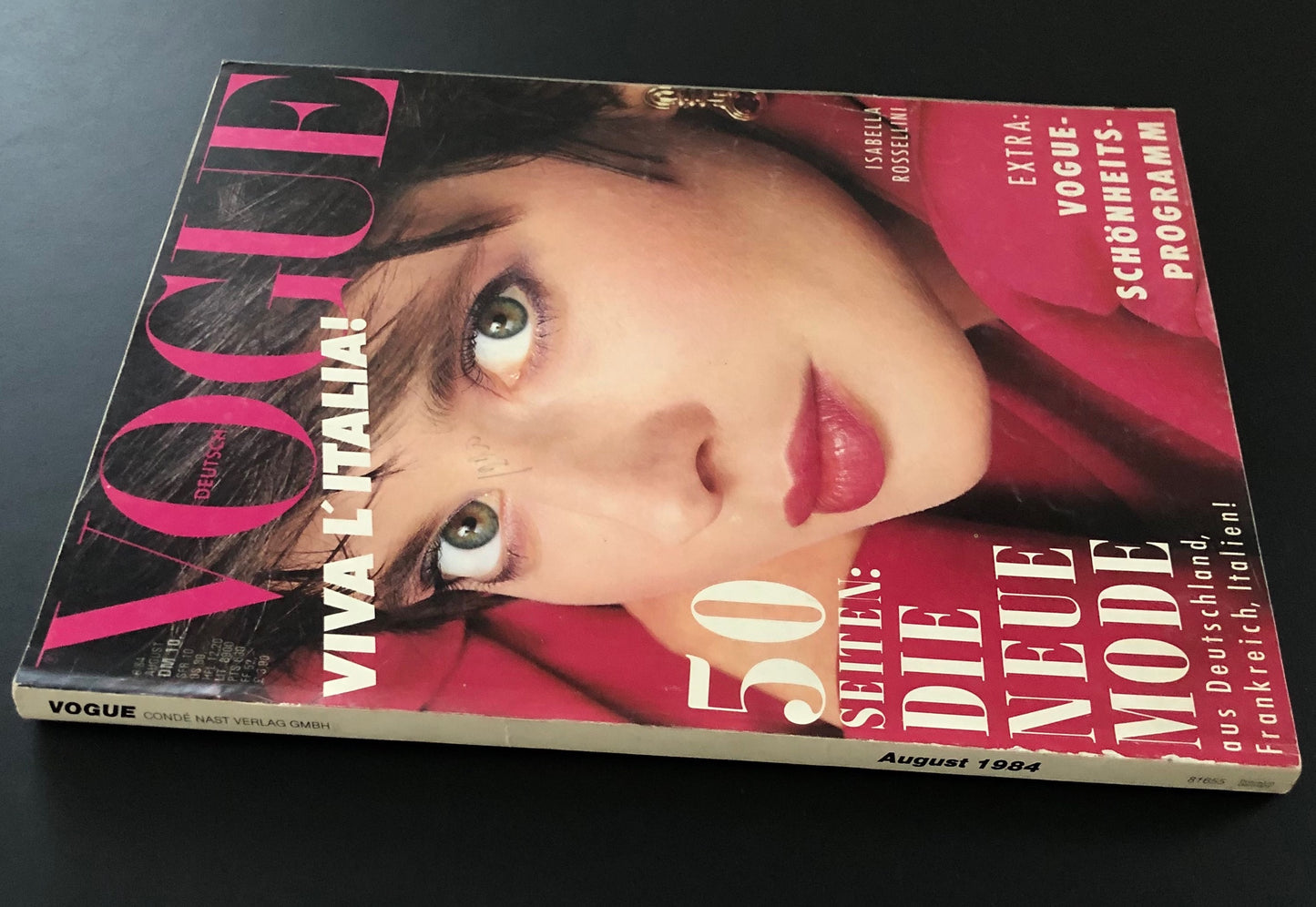 Vogue Germany August 1984 - Isabella Rossellini