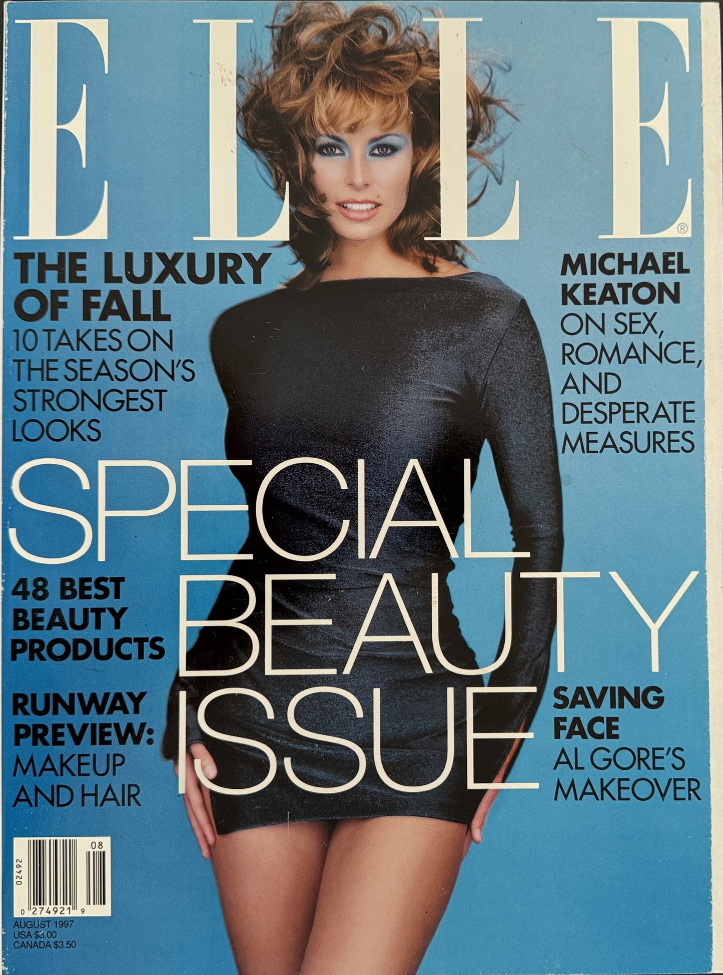 ELLE US August 1997 - Niki Taylor by Gilles Bensimon