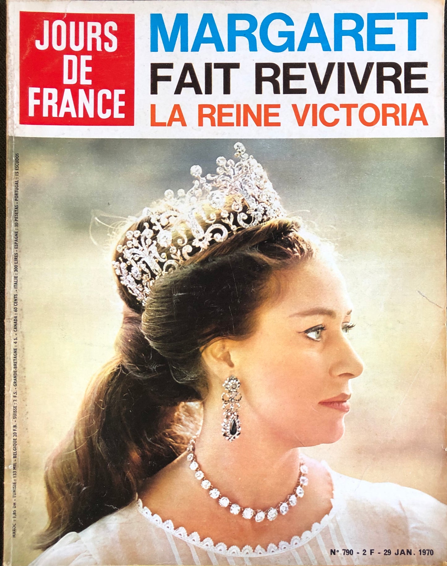 Jours de France 29 January 1970 - Princess Margaret