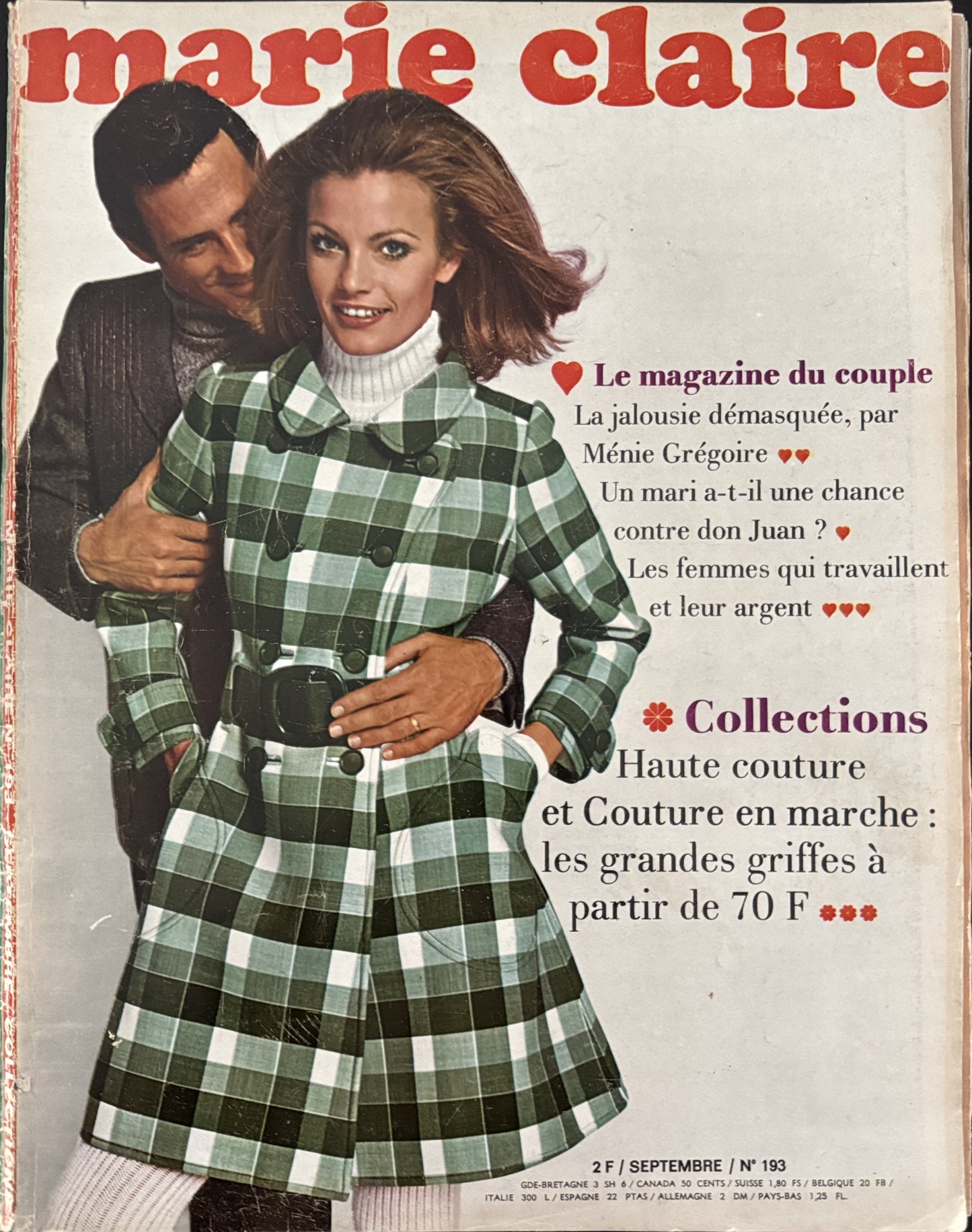 Marie Claire France September 1968 (No. 193)