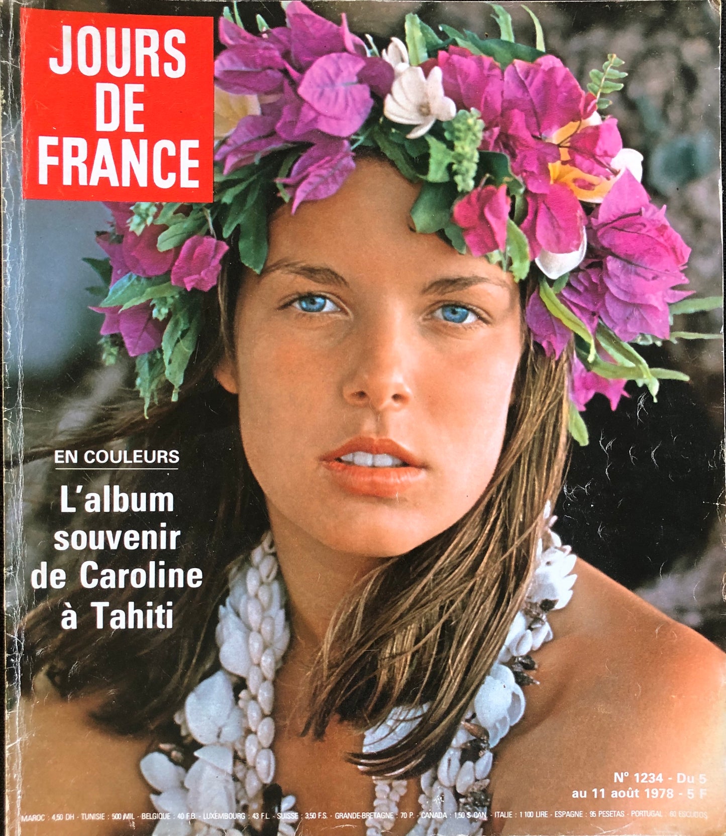 Jours de France 5-11 August 1978 - Princess Caroline of Monaco