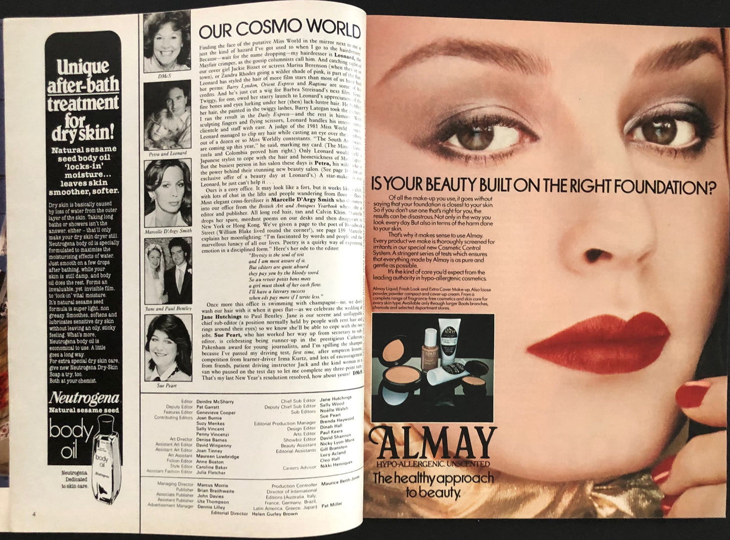 Cosmopolitan UK January 1982 - Jacqueline Bisset