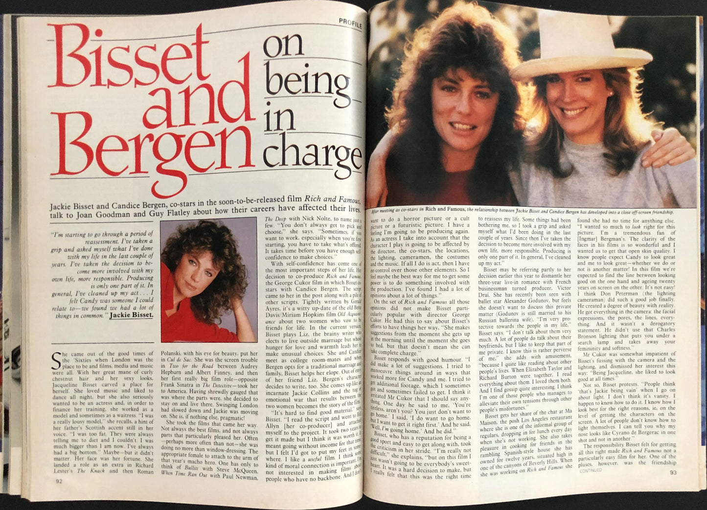 Cosmopolitan UK January 1982 - Jacqueline Bisset