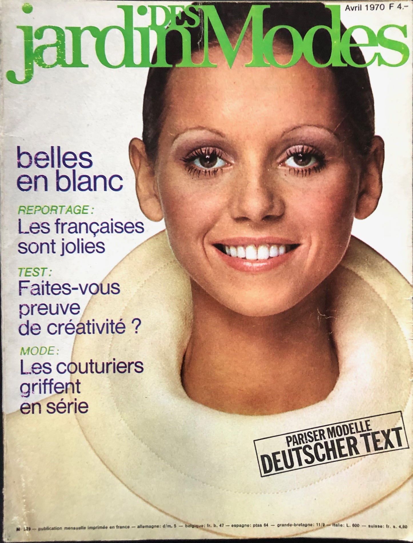 Jardin des Modes April 1970