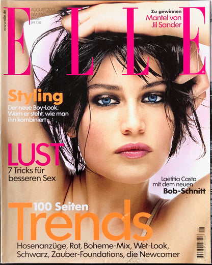ELLE Germany August 2001 - Laetitia Casta