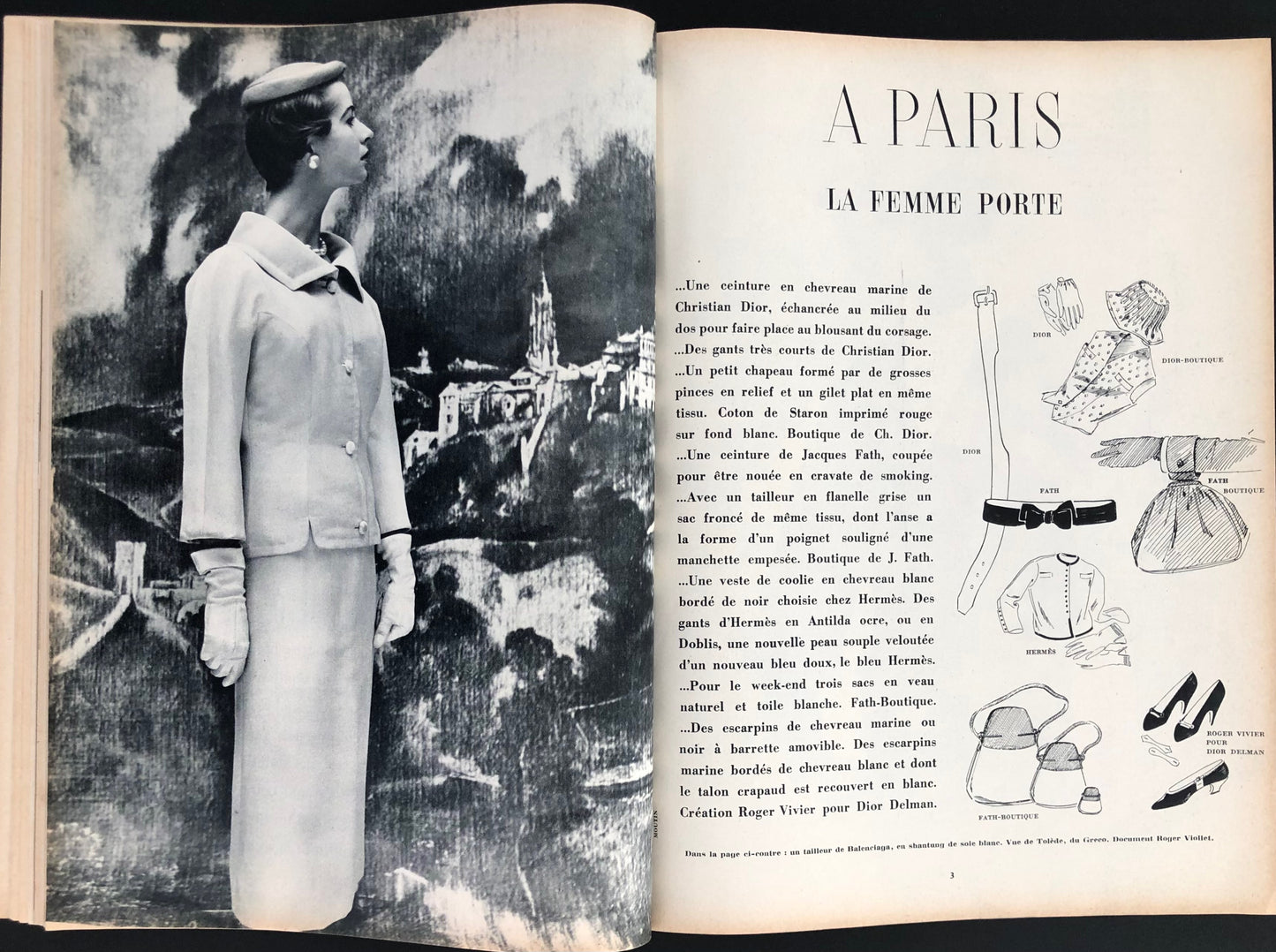 Jardin des Modes April 1954