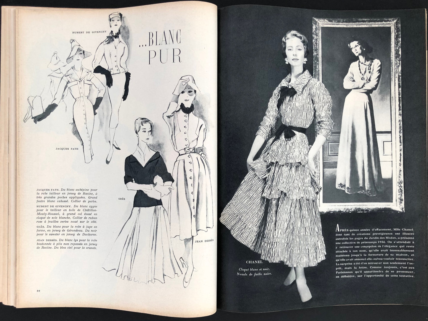 Jardin des Modes April 1954