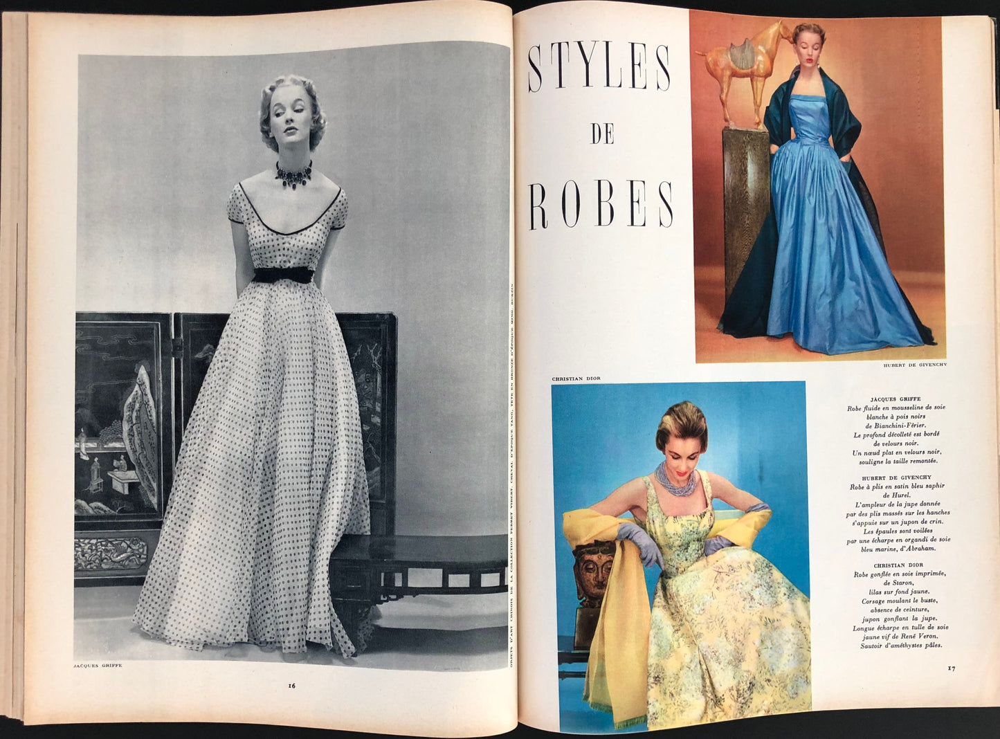 Jardin des Modes April 1954
