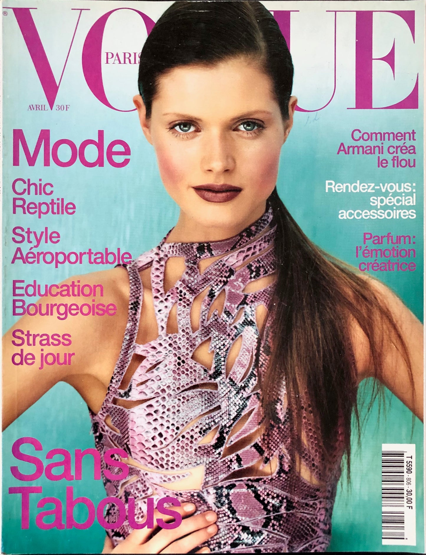 Vogue Paris April 2000 - Malgosia Bela