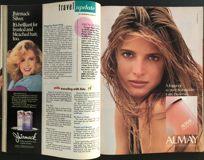Cosmopolitan US December 1989 - Claudia Schiffer - Francesco Scavullo