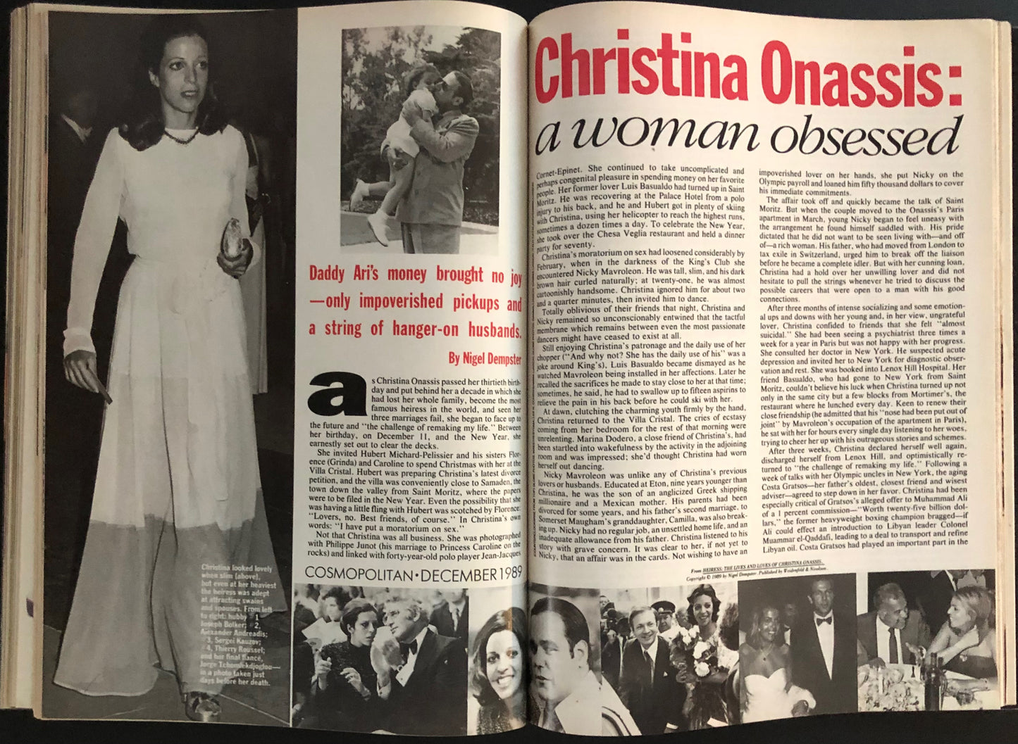Cosmopolitan US December 1989 - Claudia Schiffer - Francesco Scavullo