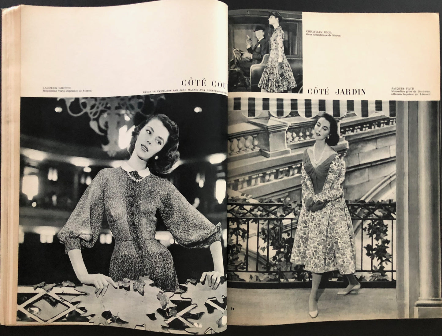 Jardin des Modes April 1955