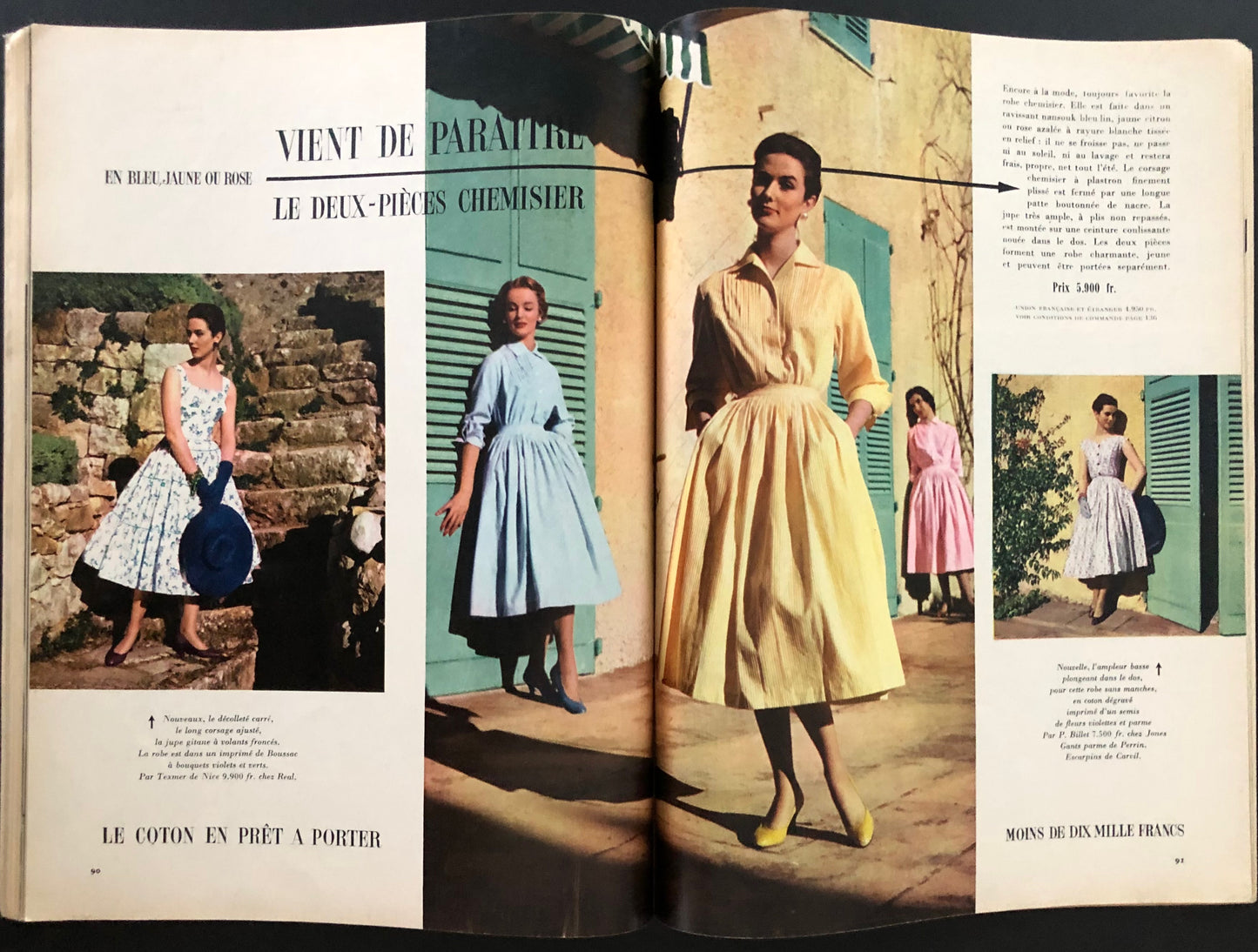 Jardin des Modes April 1955