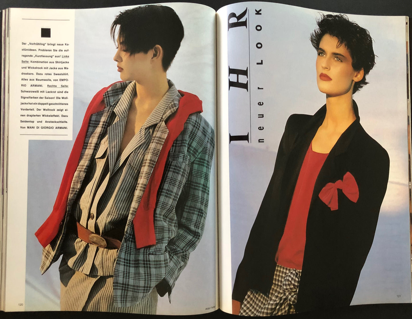 Vogue Germany January 1985 - Kim Alexis
