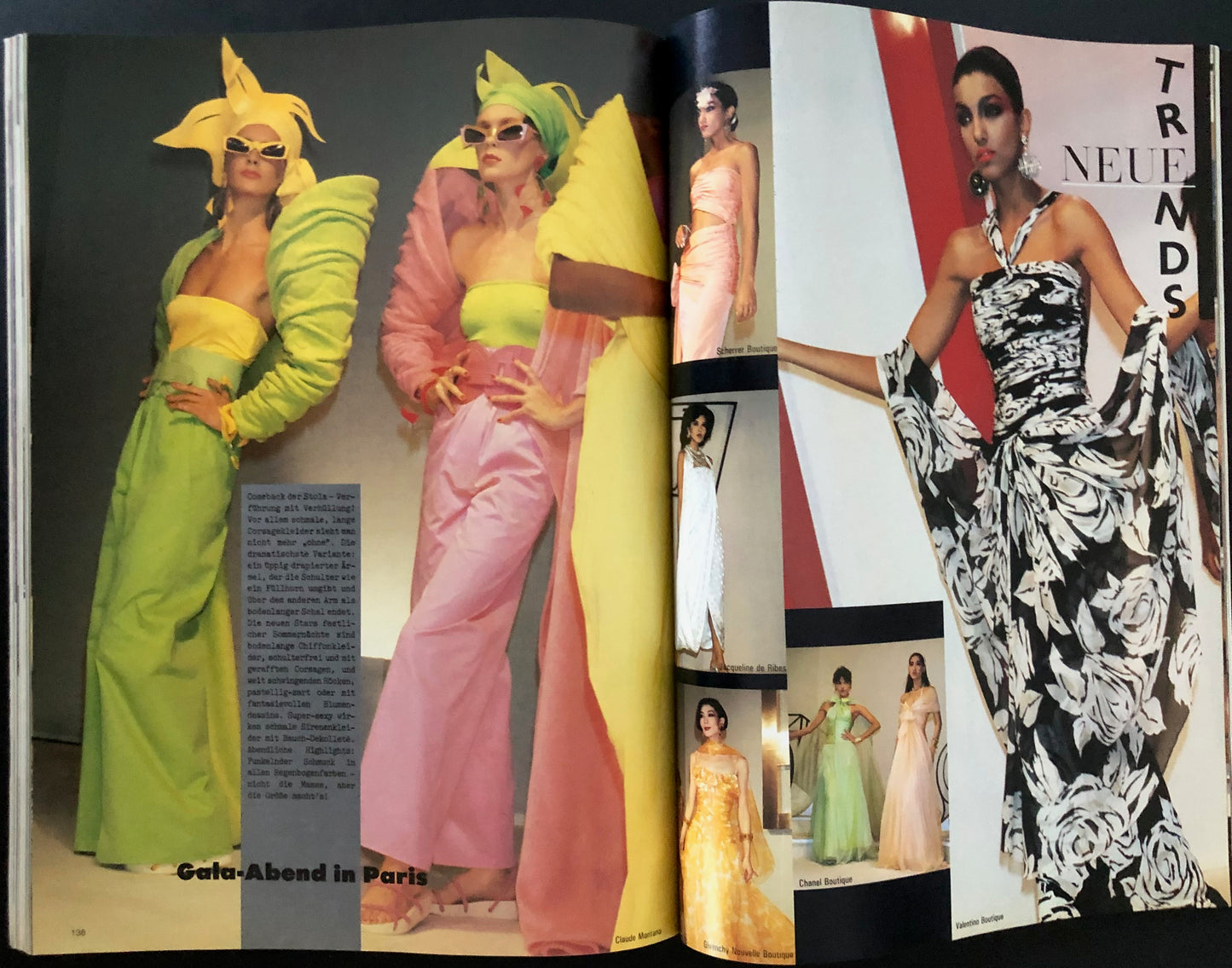 Vogue Germany January 1985 - Kim Alexis