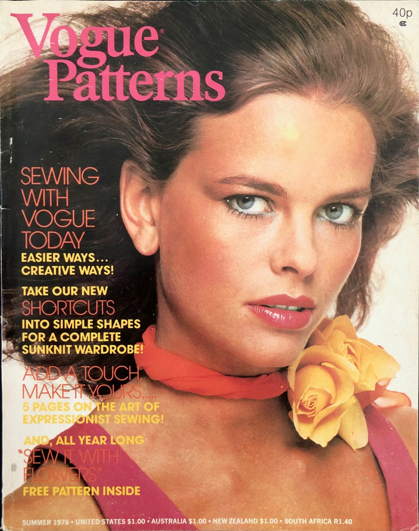 Vogue Pattern Book/Vogue Patterns Summer 1976 - Lisa Taylor - Patti Hansen