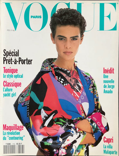Vogue Paris February 1991 - Nadège du Bospertus