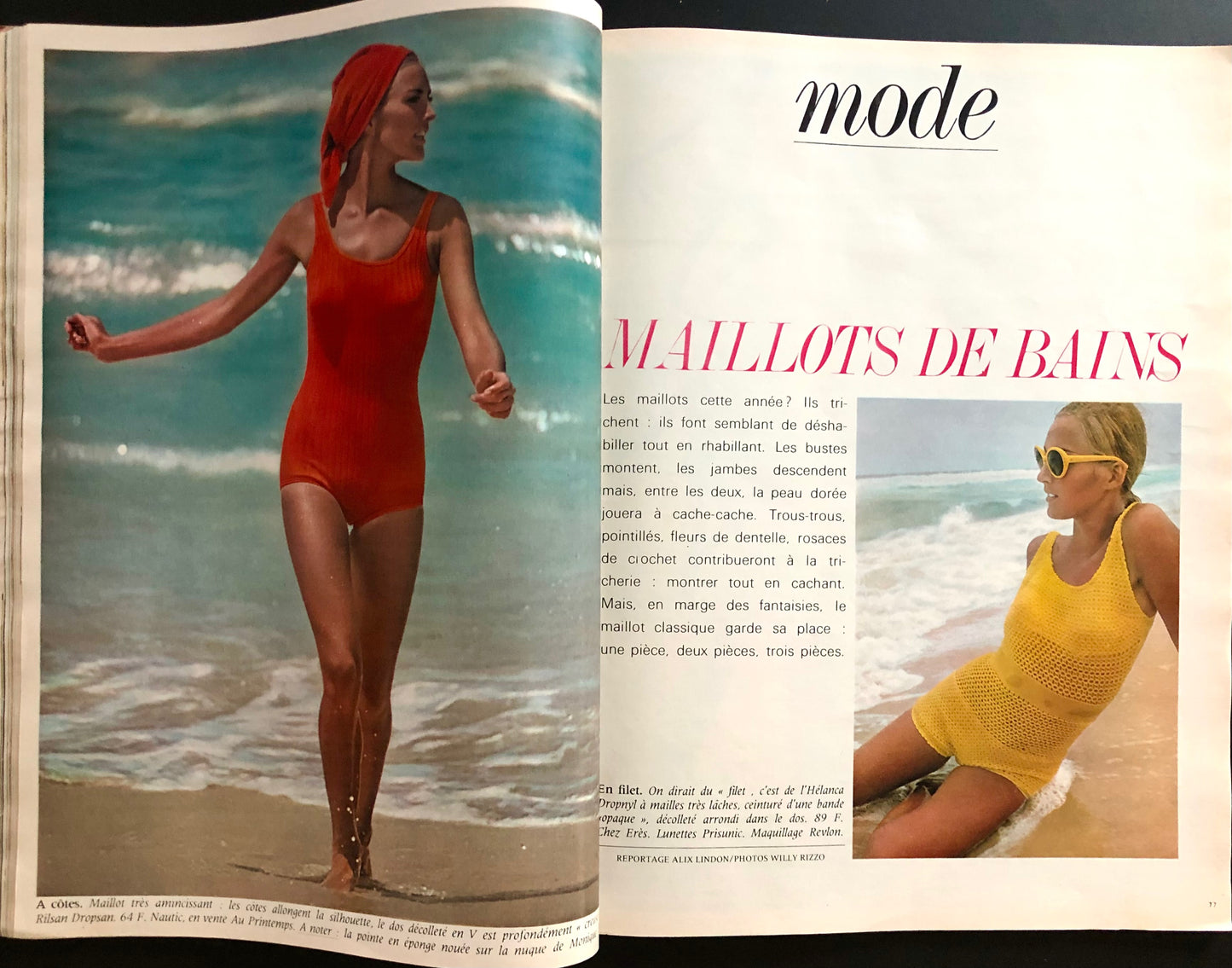 Marie Claire May 1965 (No. 136) - Claudine Auger by Willy Rizzo