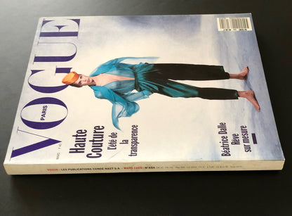 Vogue Paris March 1989 - Joanna Rhodes by Peter Lindbergh