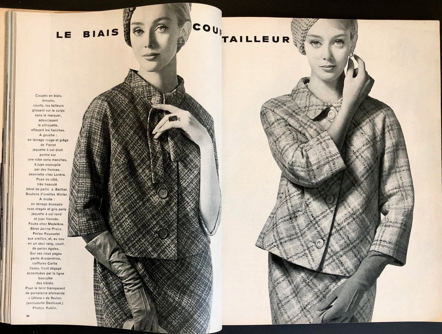 Jardin des Modes February 1961