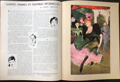 La Vie Parisienne January 1963 - cover art by Marie Laurencin