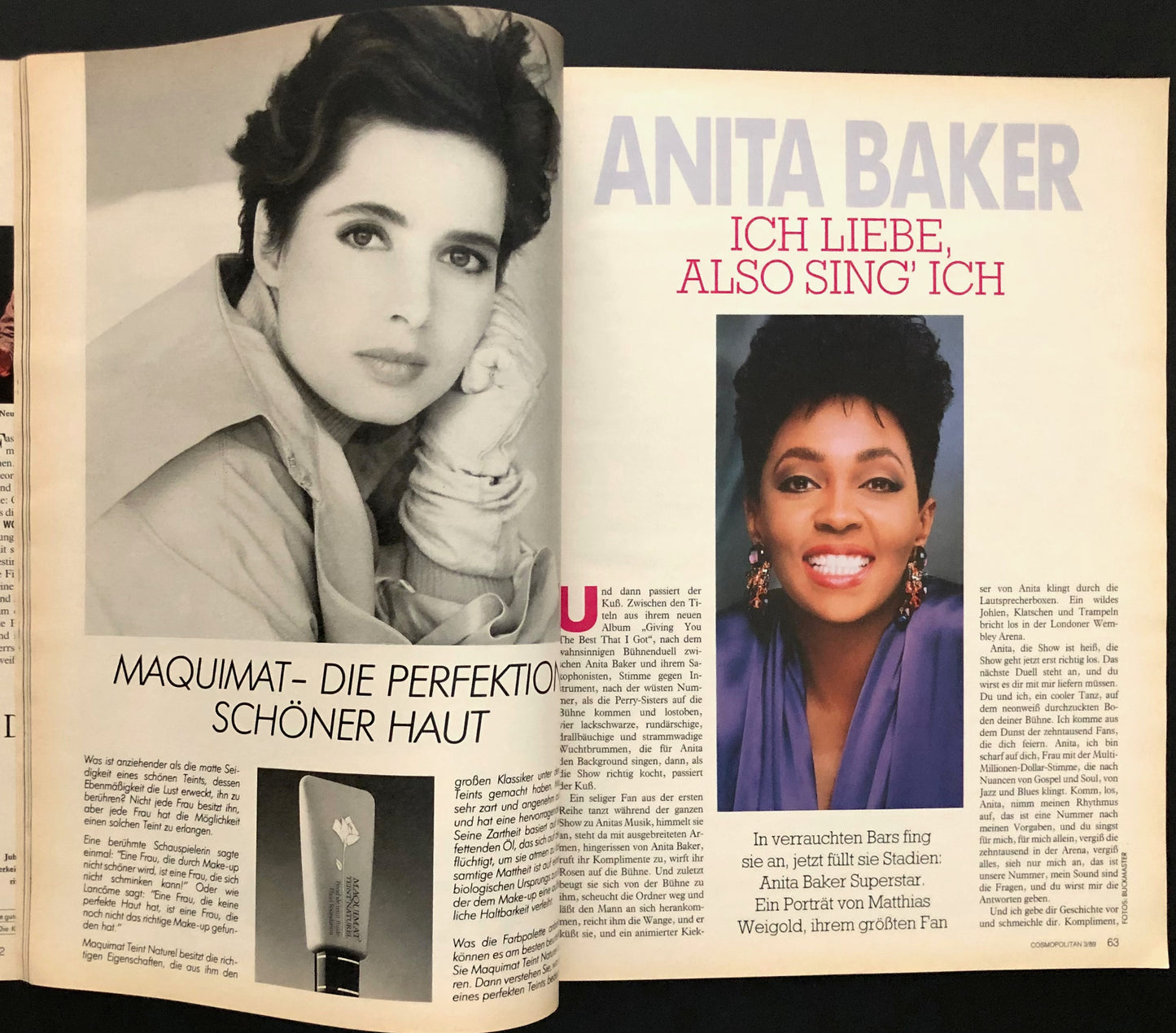 Cosmopolitan Germany March 1989 - Suzanne Lanza