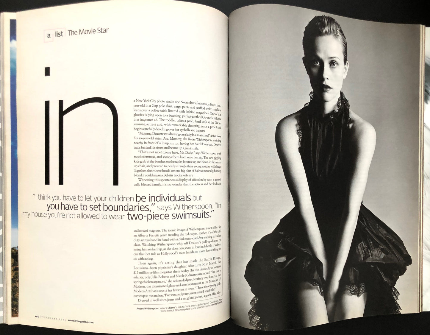 W February 2006 - Reese Witherspoon