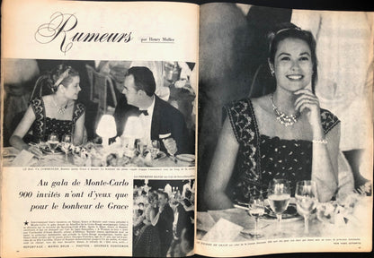 Jours de France 27 July 1957 - Audrey Hepburn - Mel Ferrer