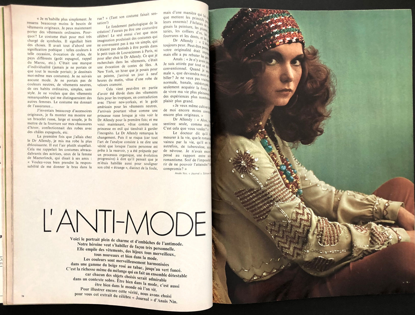 Jardin des Modes February 1970
